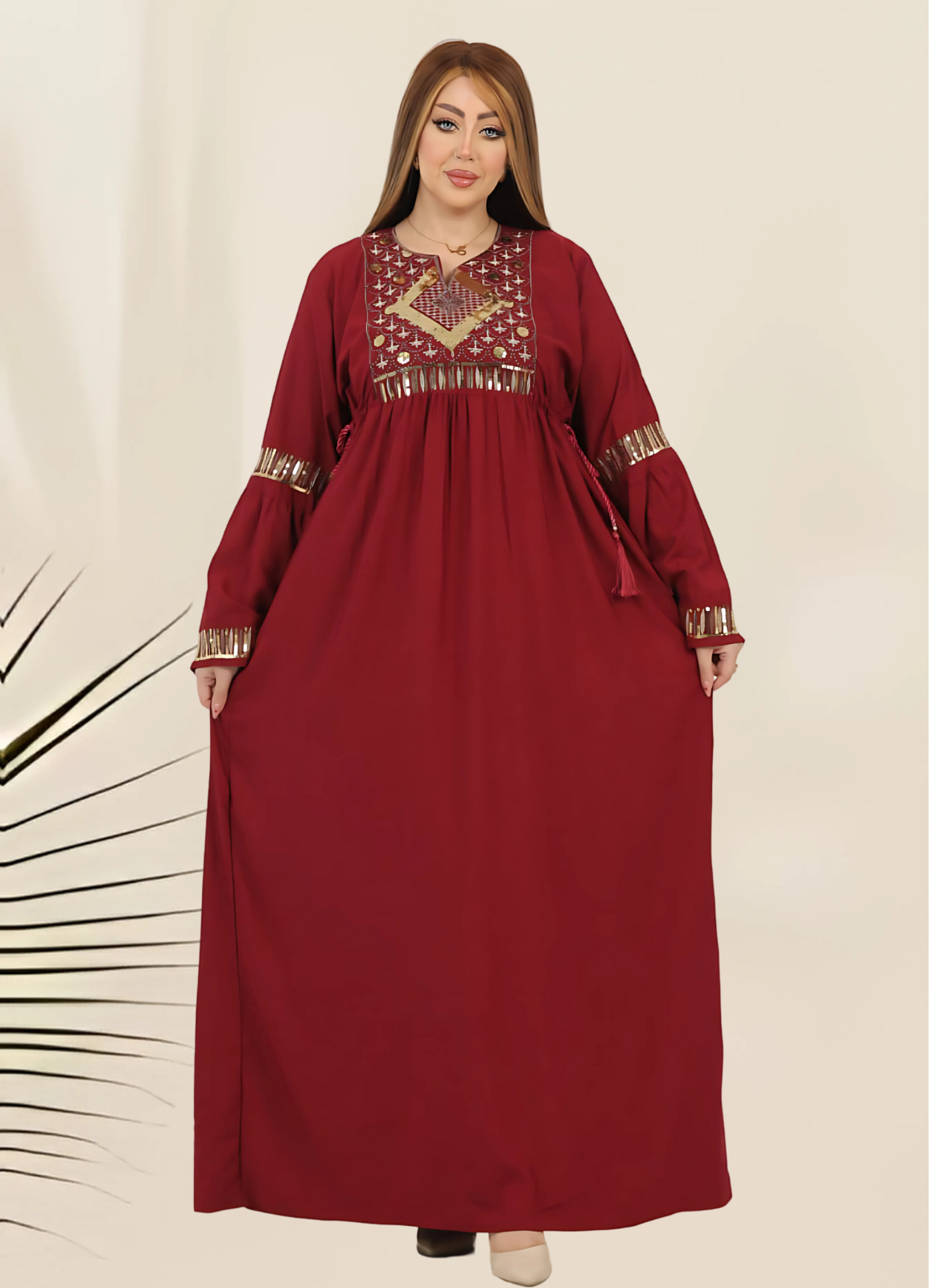 A1039 عبايه استقبال قطن  كود