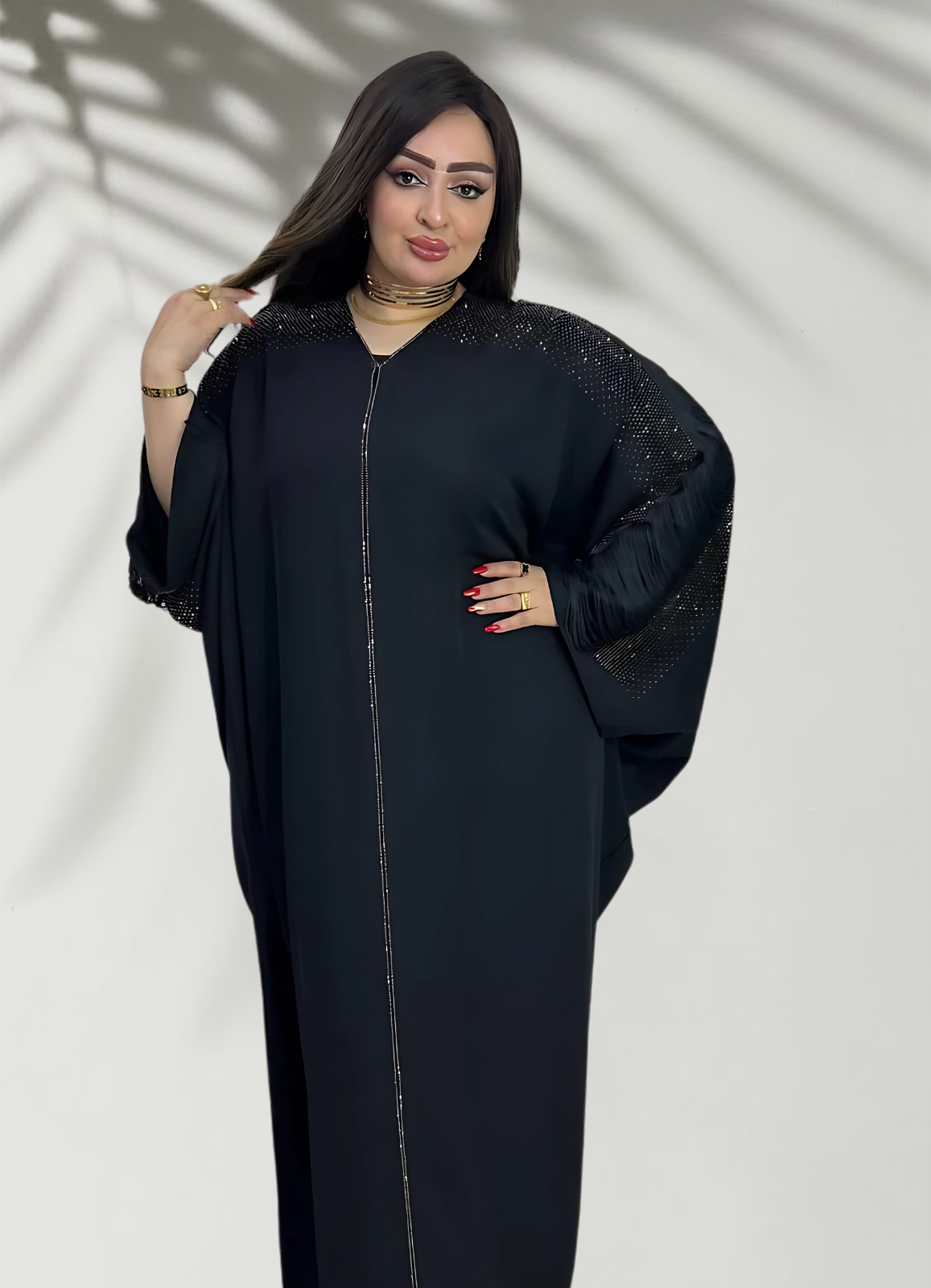 ملحفة خليجي حرير خروج حريمى كود 025