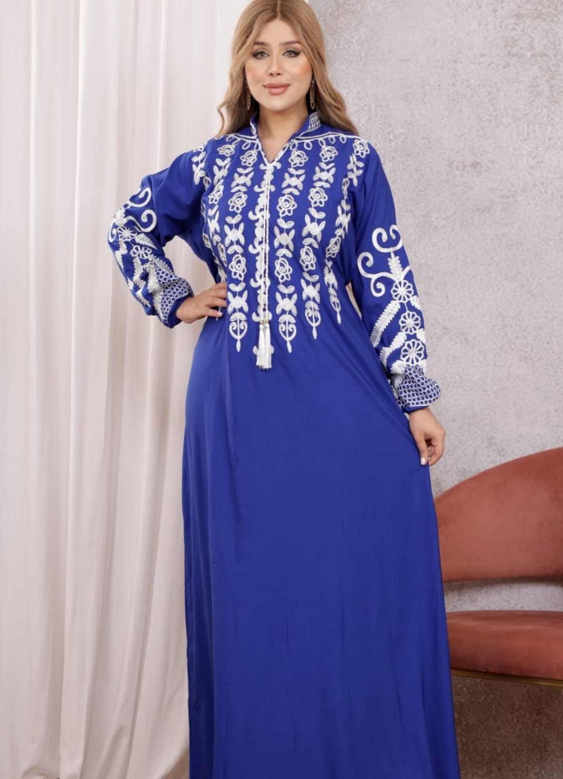 A1035 عبايه استقبال قطن  كود