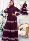 M S Y من S103 فستان محجبات موف