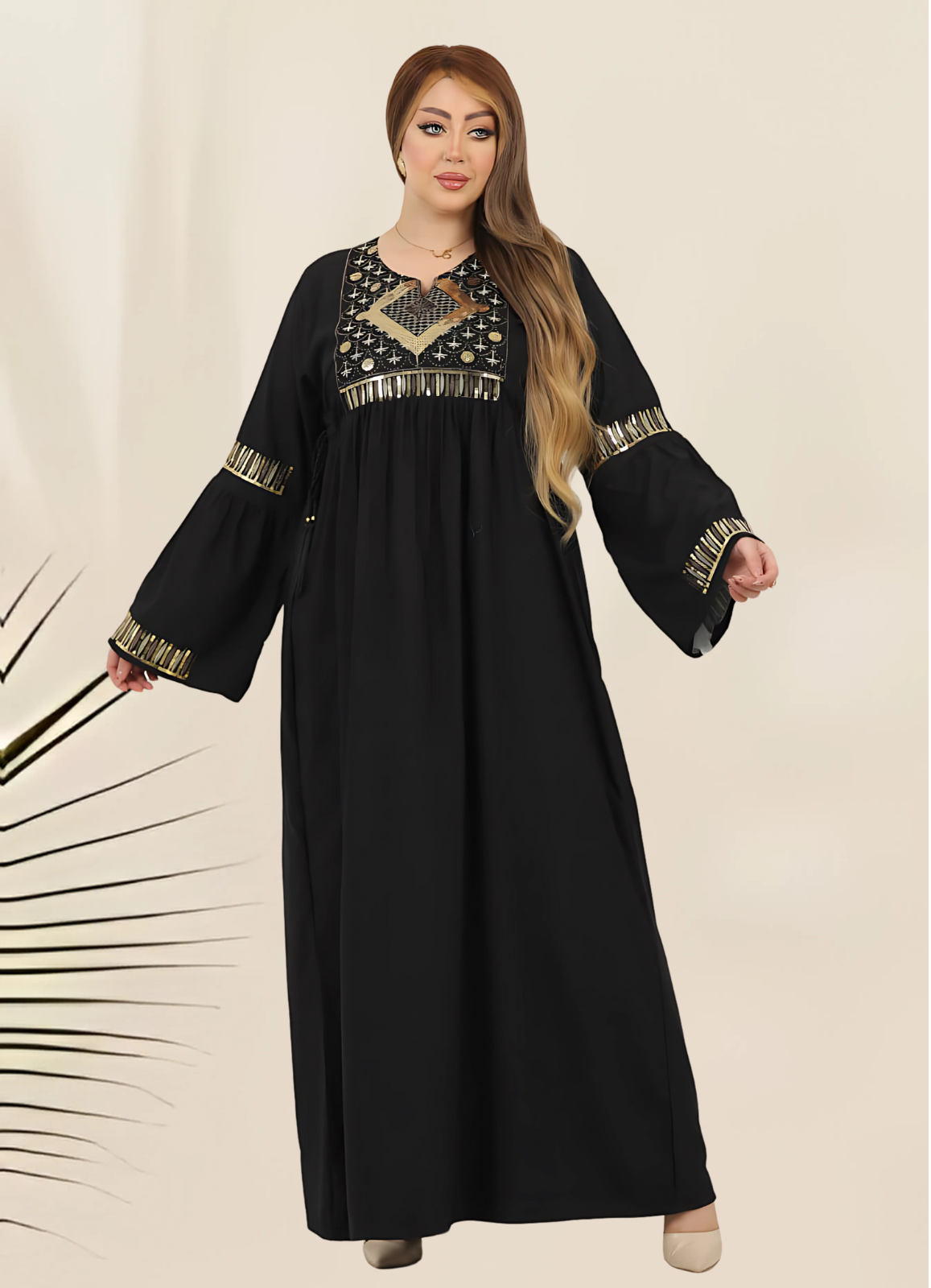 A1039 عبايه استقبال قطن  كود