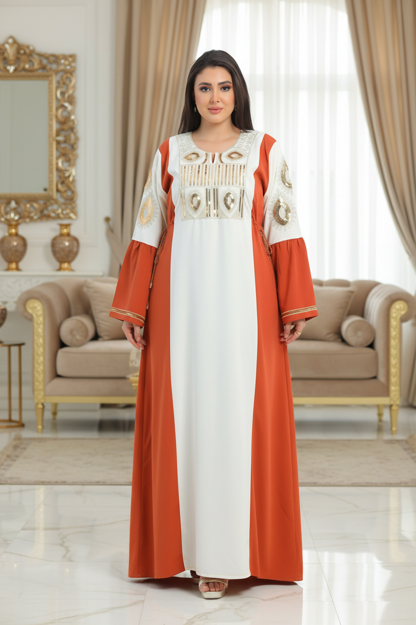 A1037 عبايه استقبال قطن  كود