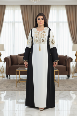 A1037 عبايه استقبال قطن  كود