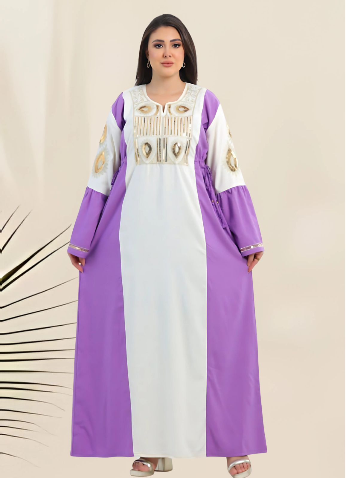 A1037 عبايه استقبال قطن  كود