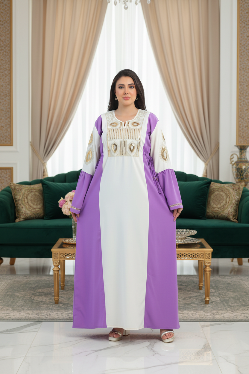 A1037 عبايه استقبال قطن  كود