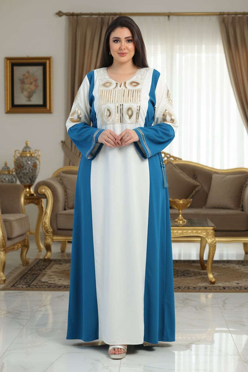A1037 عبايه استقبال قطن  كود