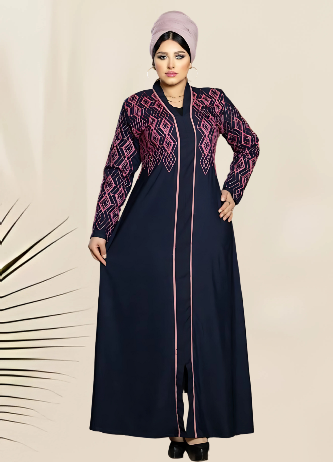 A1042 عبايه استقبال قطن  كود