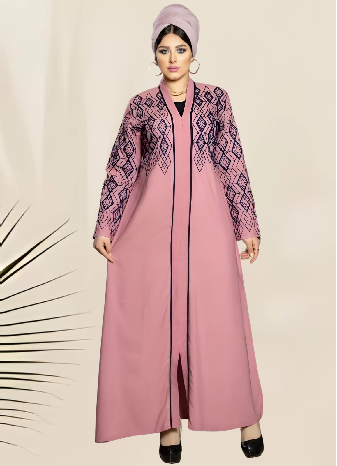 A1042 عبايه استقبال قطن  كود