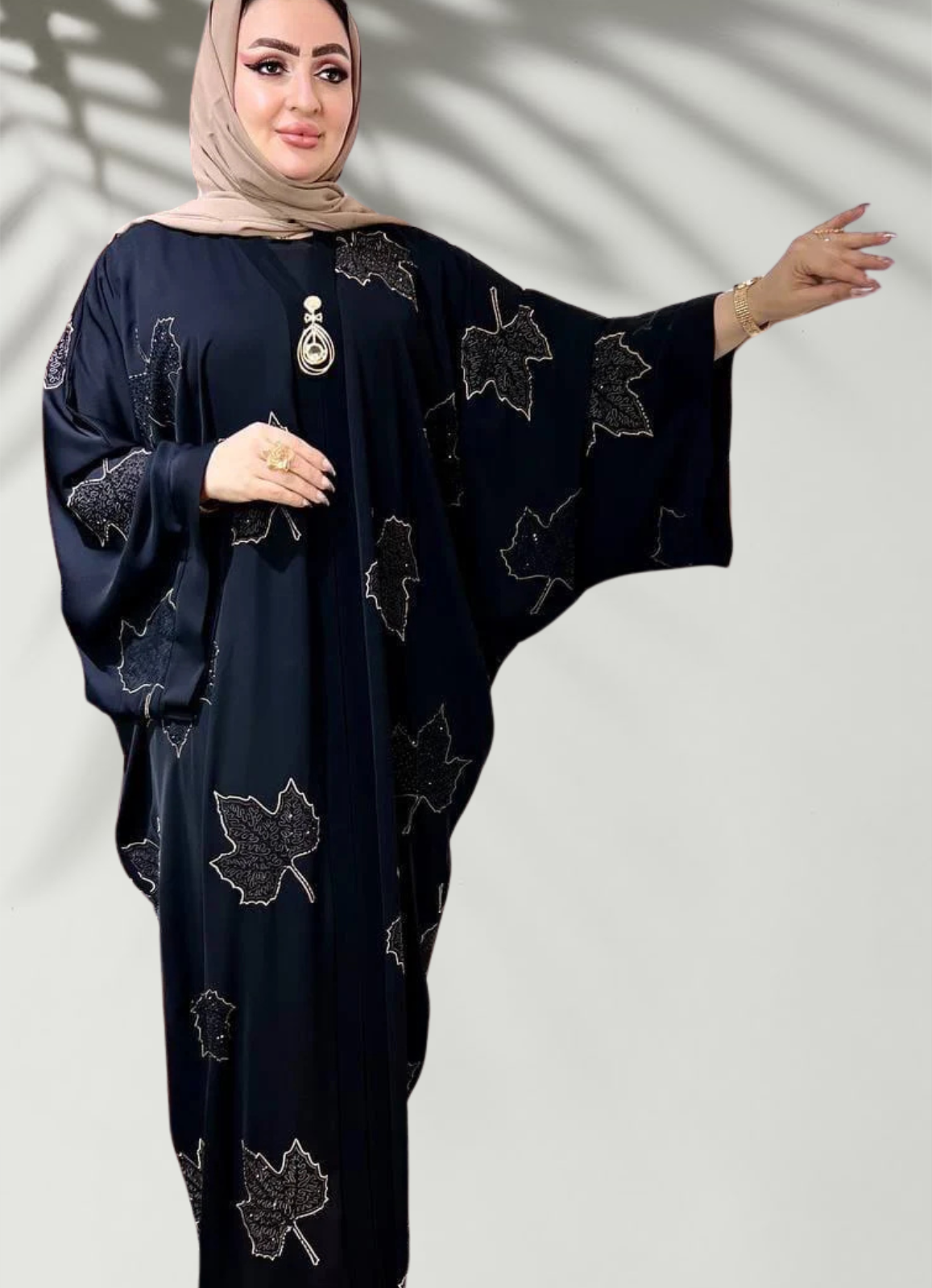 ملحفة خليجي حرير خروج حريمى كود 1485