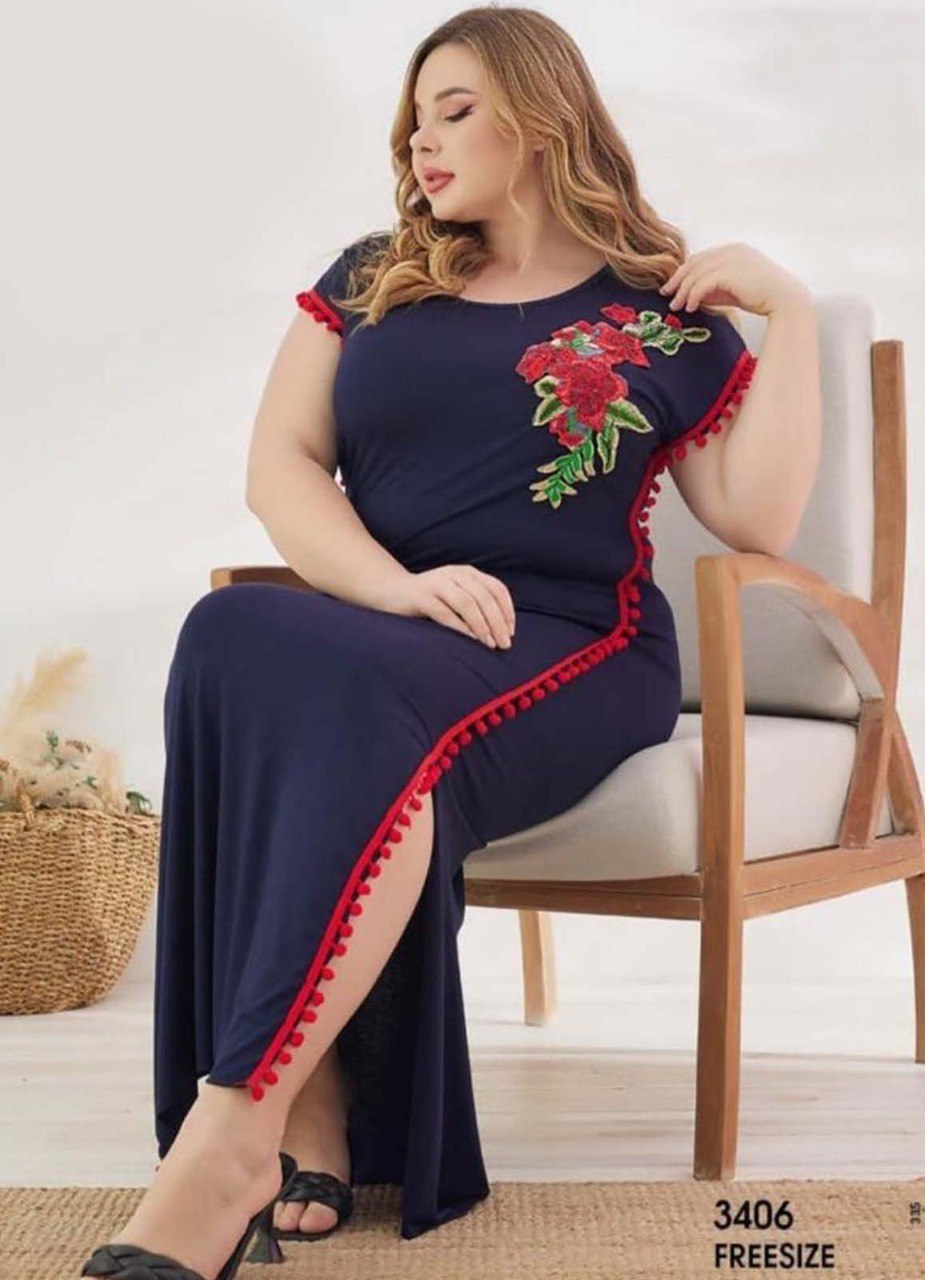 عبايه منزلي فري سايز تركي صيفي 3406 من لبسي