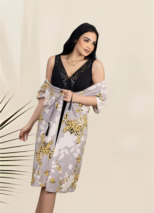 فستان وروب نسائي 2 قطعة كود 7328