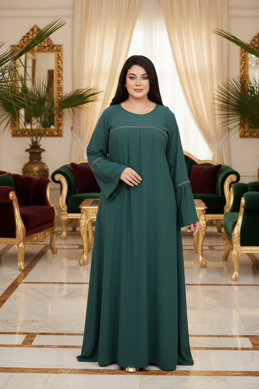 A1048 عبايه استقبال قطن  كود