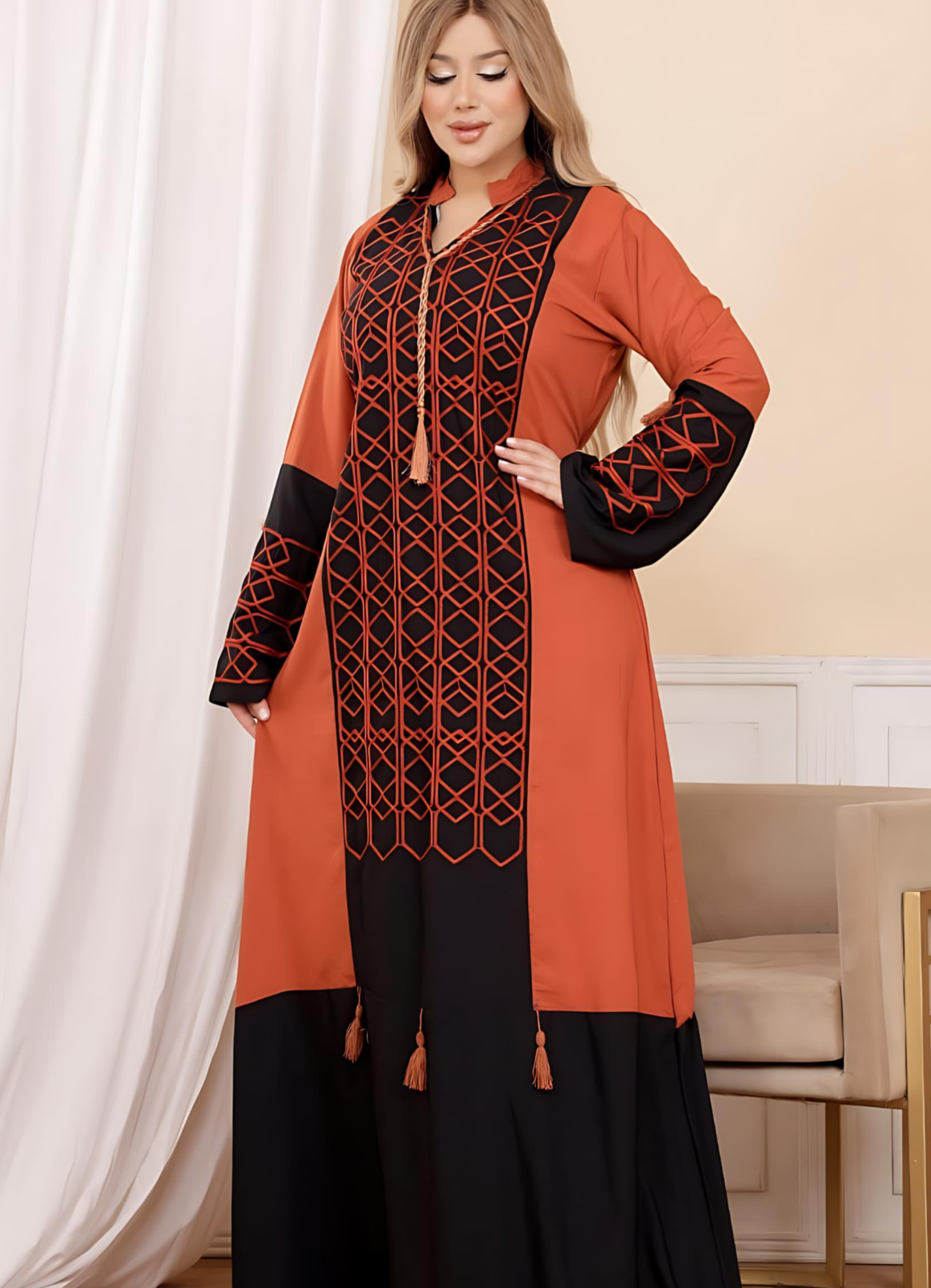 A1010 عبايه استقبال قطن  كود