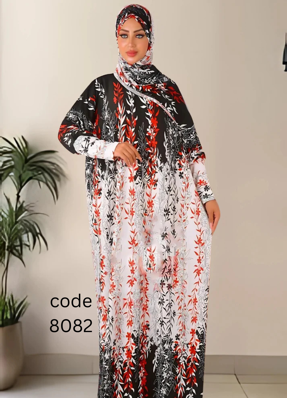 MISK  اسدال قطن شعيرات منقوش 8082 من