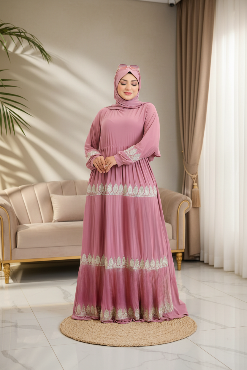 فستان محجبات زبده كود 031
