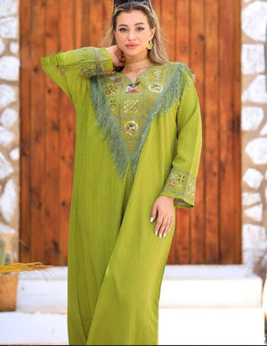 A1074 عباية استقبال قطن  كود