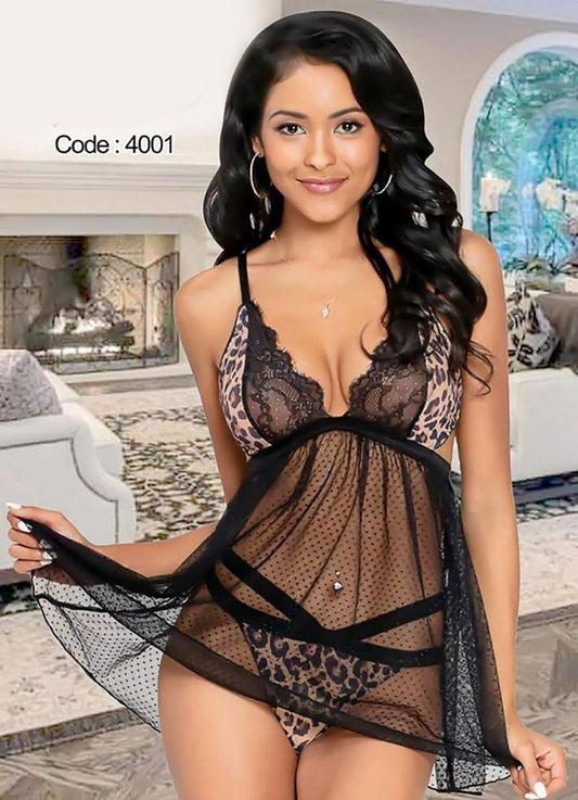 4001 لانجرى شيفون فري سايز كود