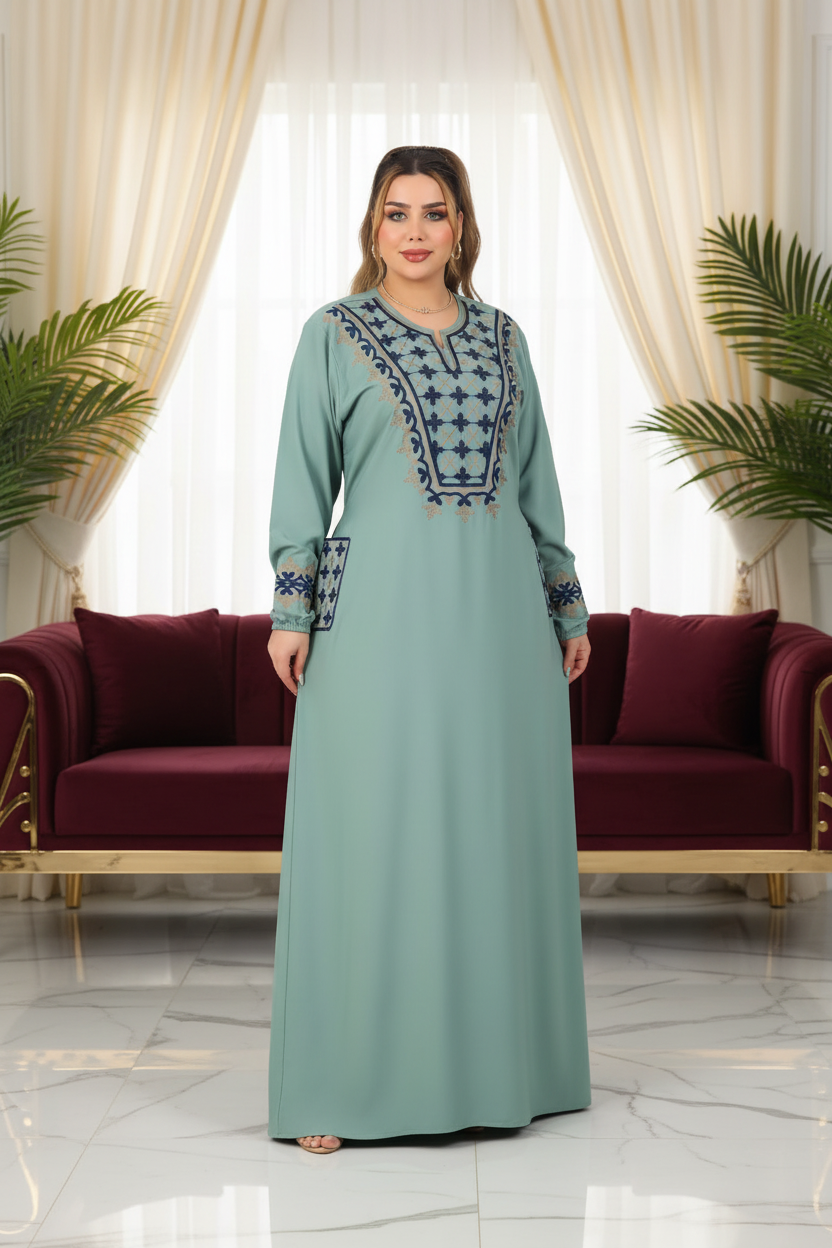 A1023 عبايه استقبال قطن  كود