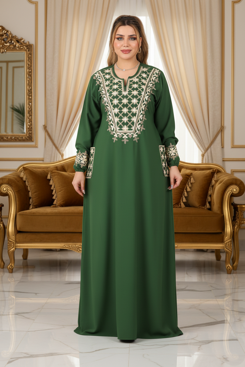 A1023 عبايه استقبال قطن  كود