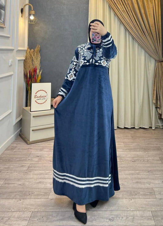 عباية بيتي شتوي قطيفة 6063