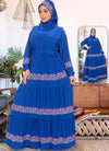 M S Y من S102 فستان محجبات ازرق