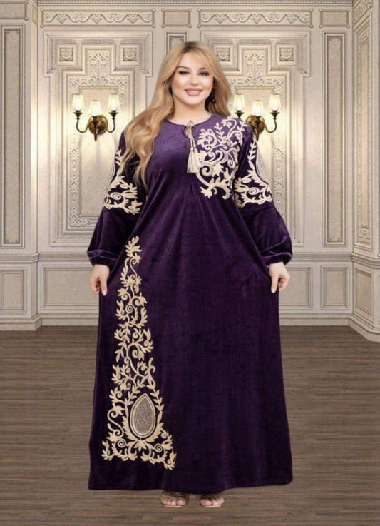 عباية بيتي شتوي قطيفة 6057