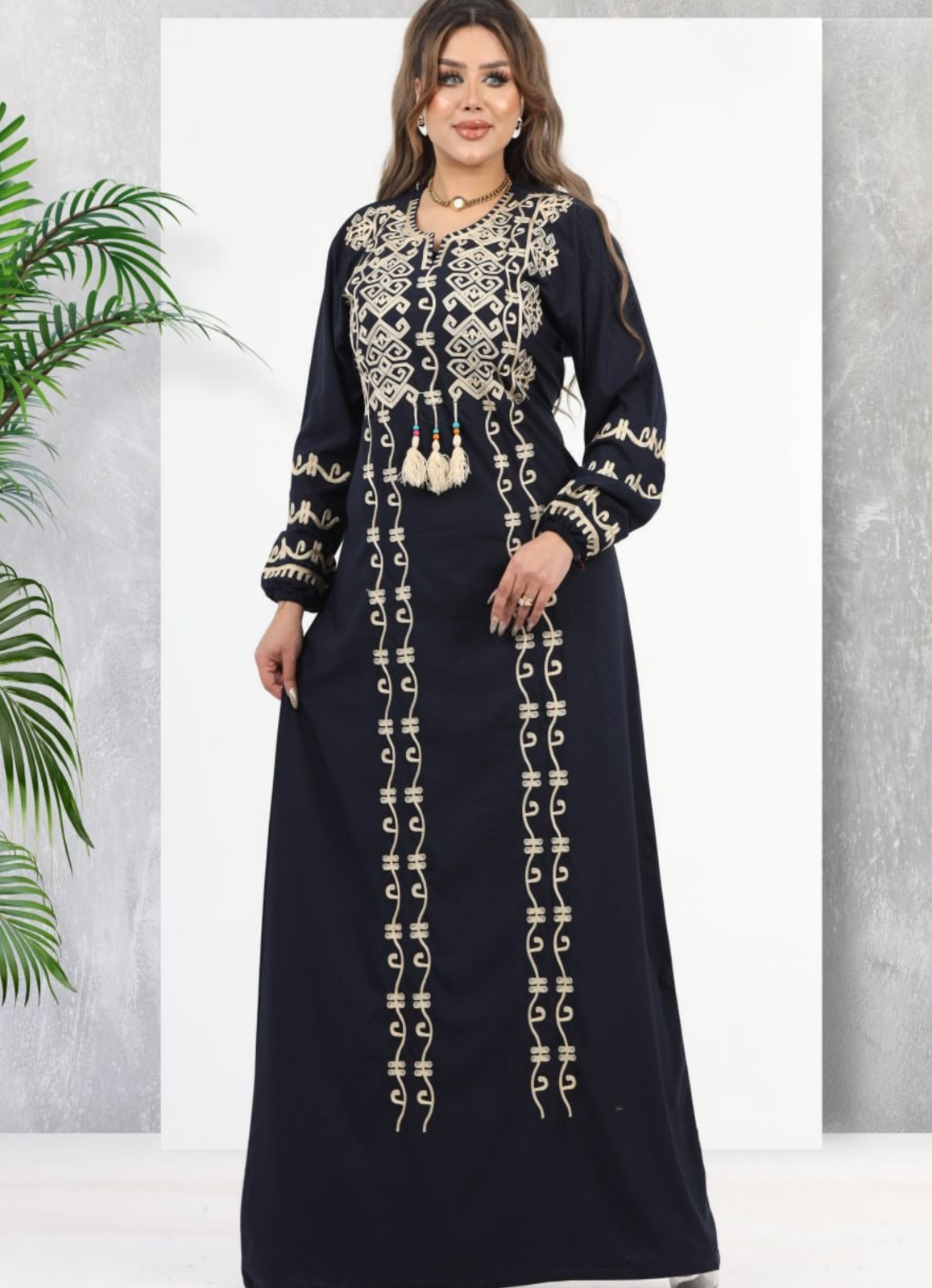 A1036 عبايه استقبال قطن  كود