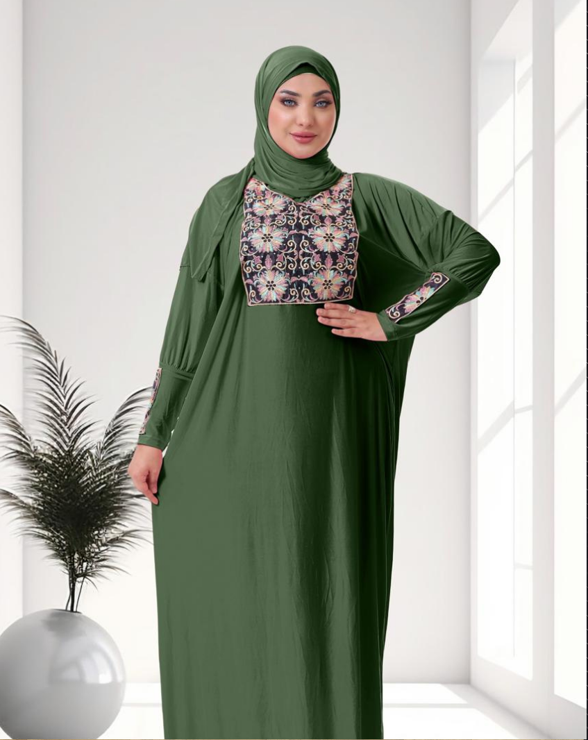 اسدال محجبات مطرز كود  80117