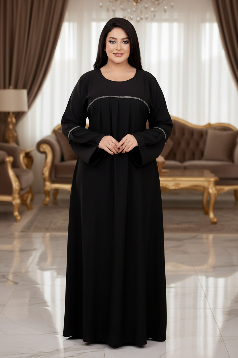 A1048 عبايه استقبال قطن  كود