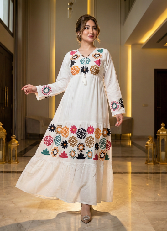 A1070 عباية استقبال قطن  كود