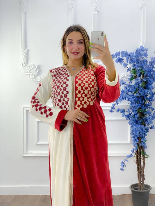 عباية بيتي شتوي قطيفة 6054