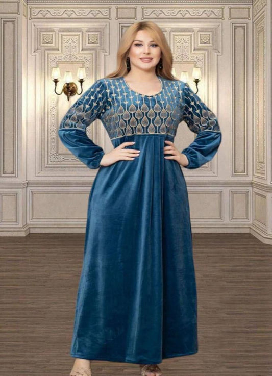 عباية بيتي شتوي قطيفة 6047