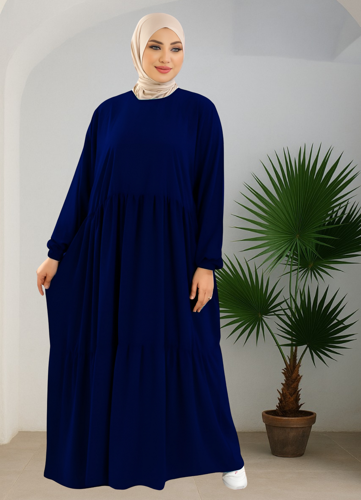 فستان محجبات كلوش كود 1501