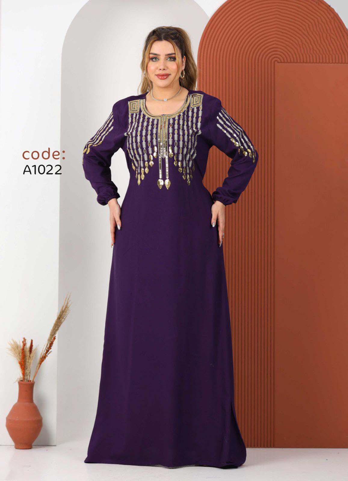 A1022 عبايه استقبال قطن  كود