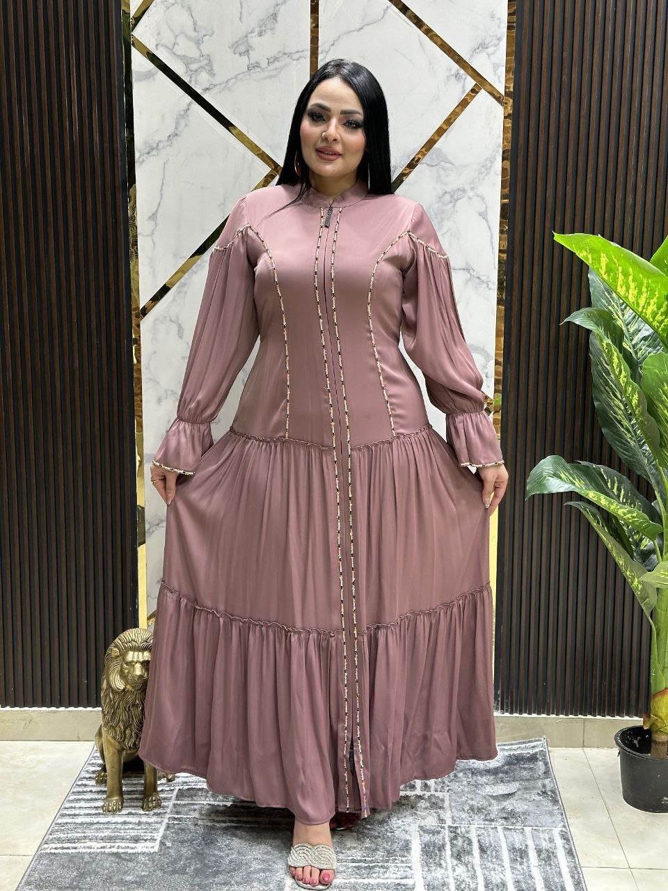 عباية خليجي حرير خروج حريمى كود 1080