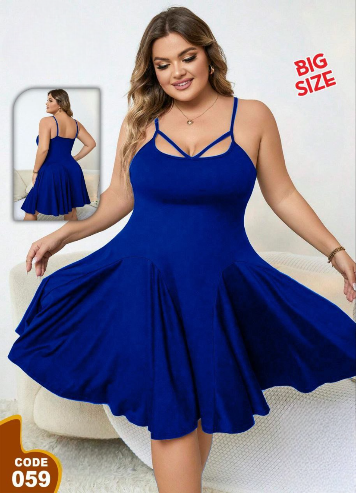 لانجرى شيفون بيج سايز كود 059