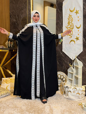 عبايه حرير تطريز كود 1540