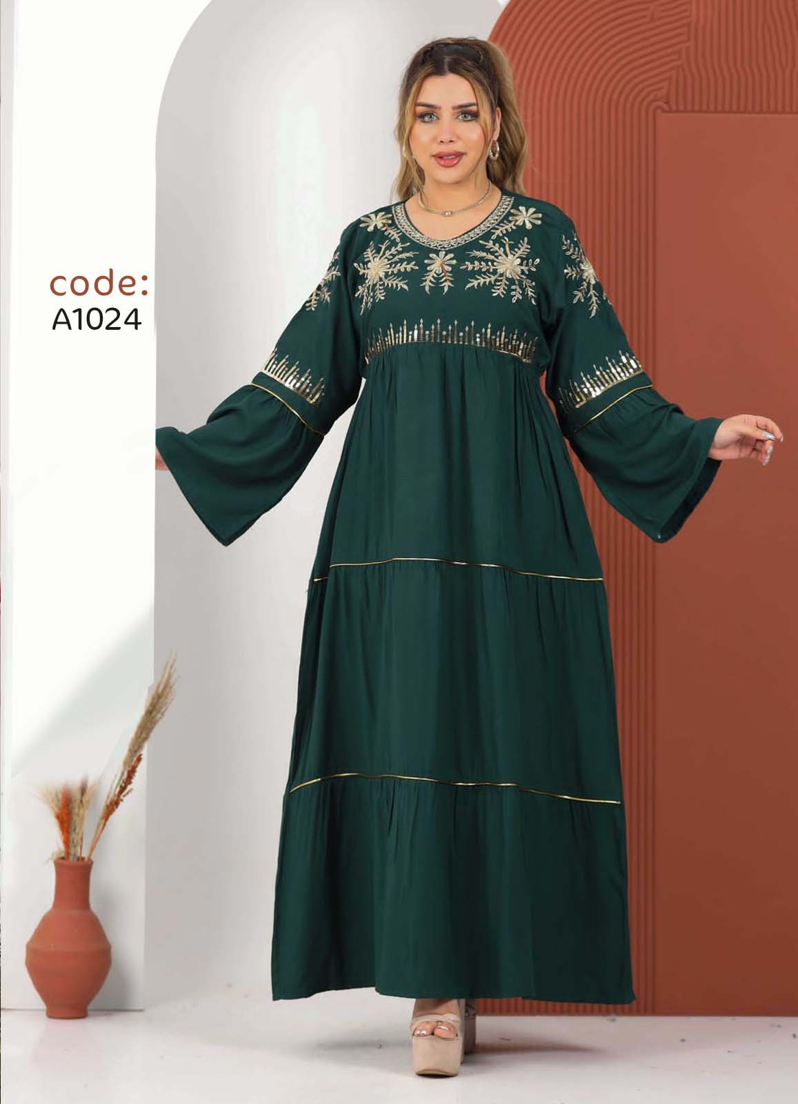 A1024 عبايه استقبال قطن  كود