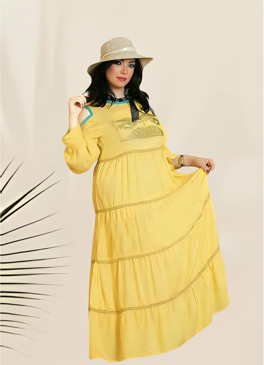 misk  فستان منزلي كنزي اصفر 20029 من