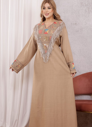 A1058 عبايه استقبال قطن  كود