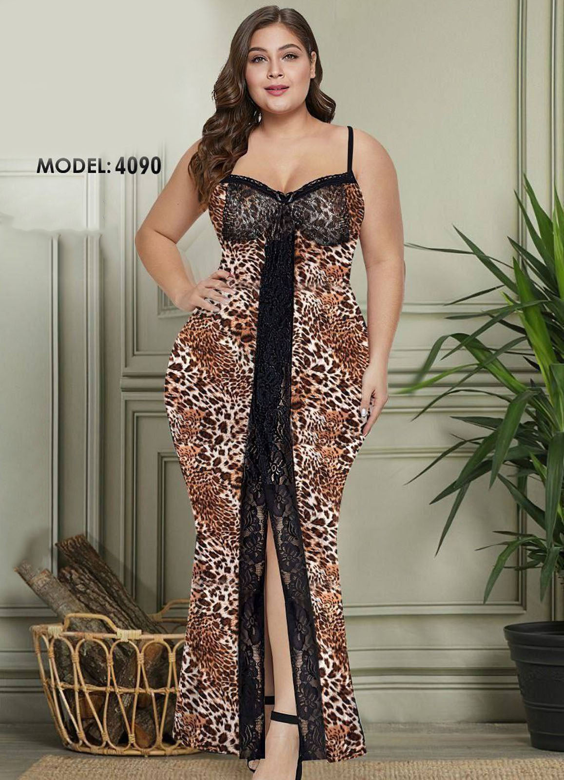 4090 لانجرى شيفون بيج سايز كود