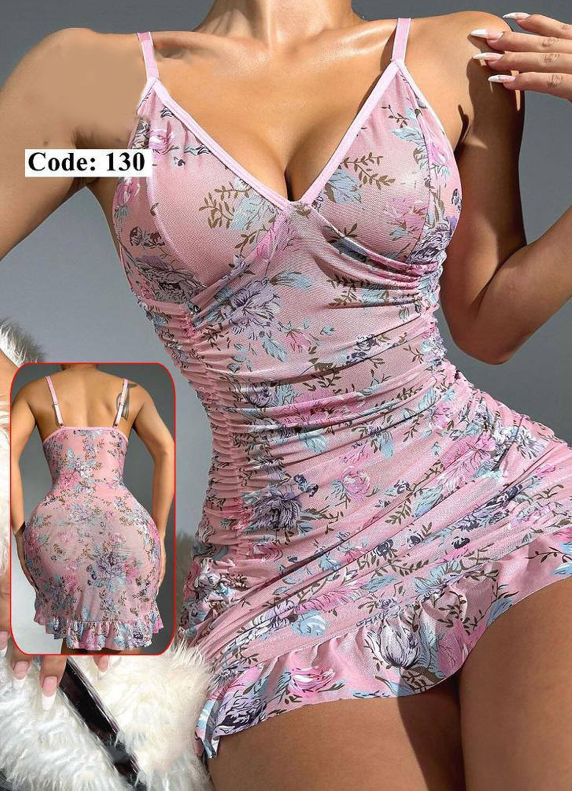 130 لانجرى شيفون فري سايز كود