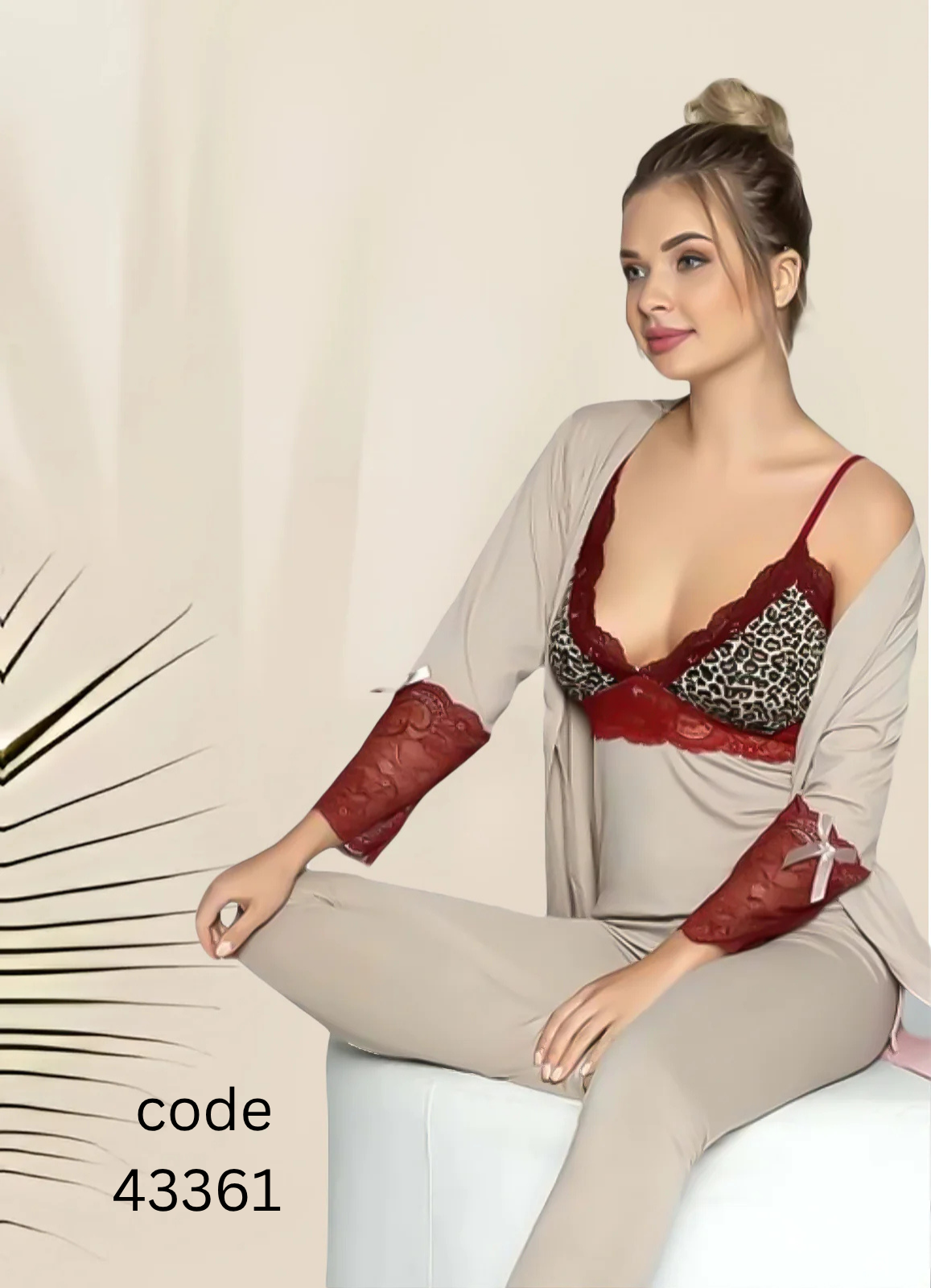 misk بيجامة نسائي 3 قطع كود 43361 من