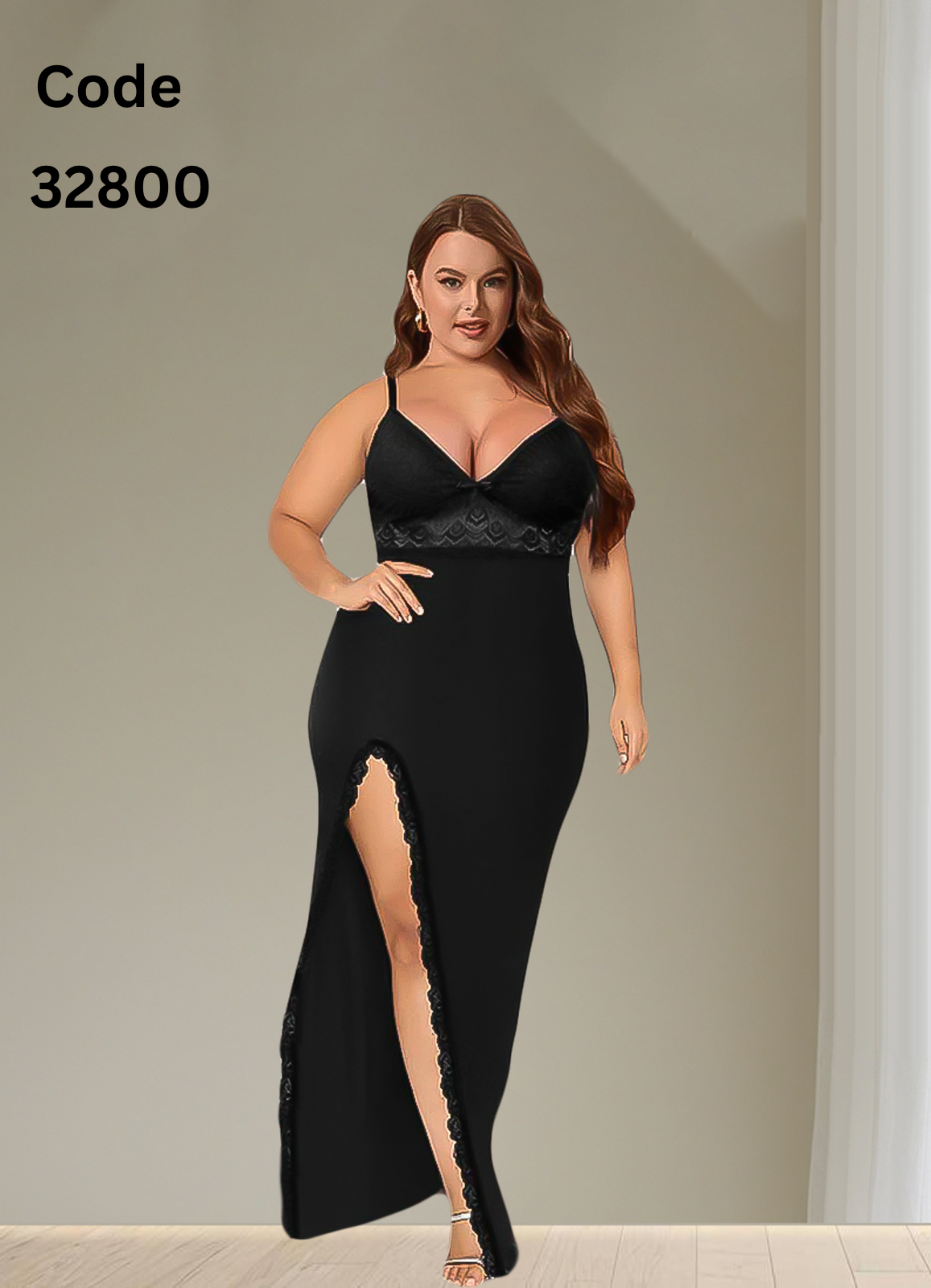 32800 لانجرى شيفون بيج سايز كود