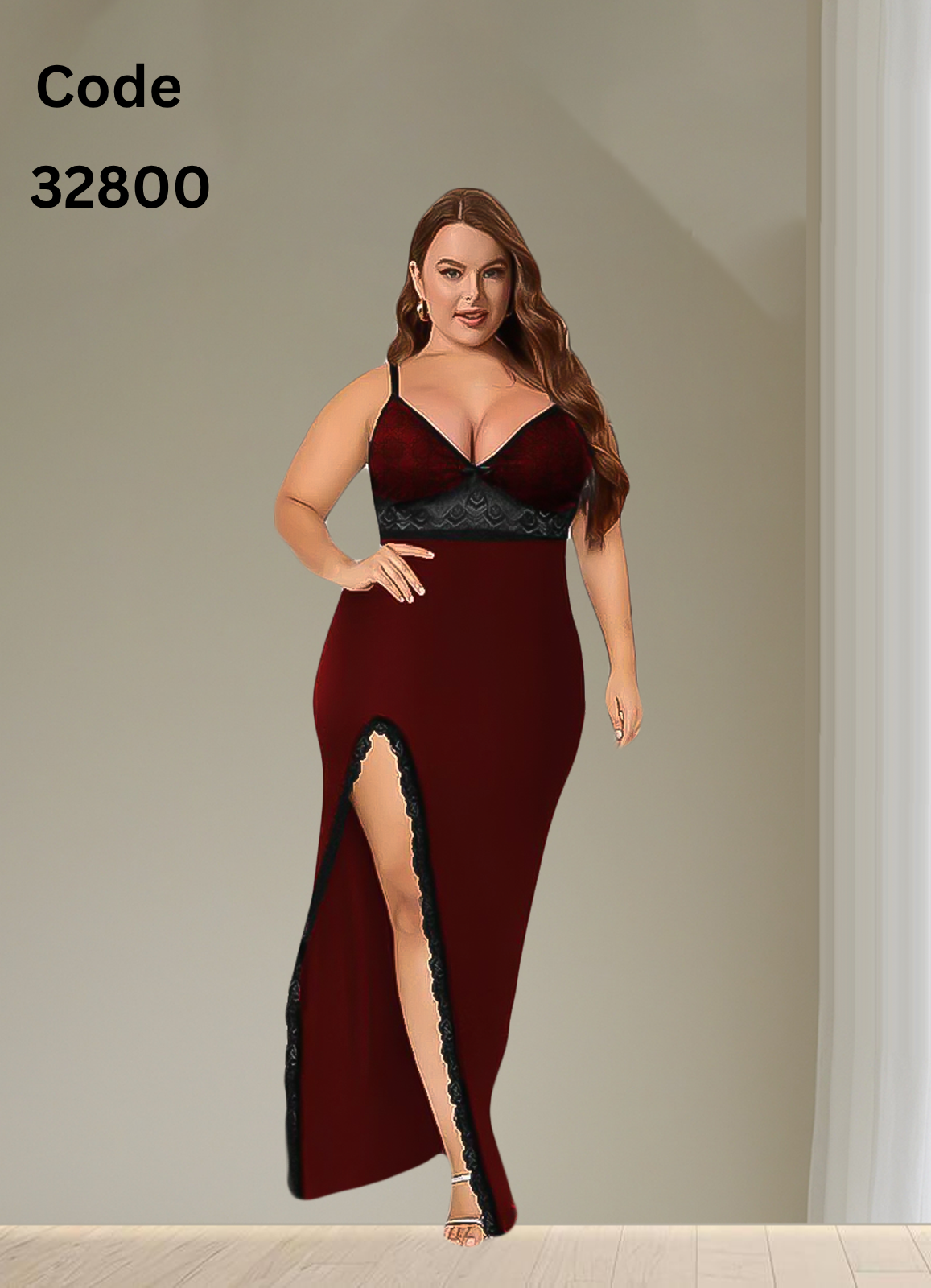 32800 لانجرى شيفون بيج سايز كود