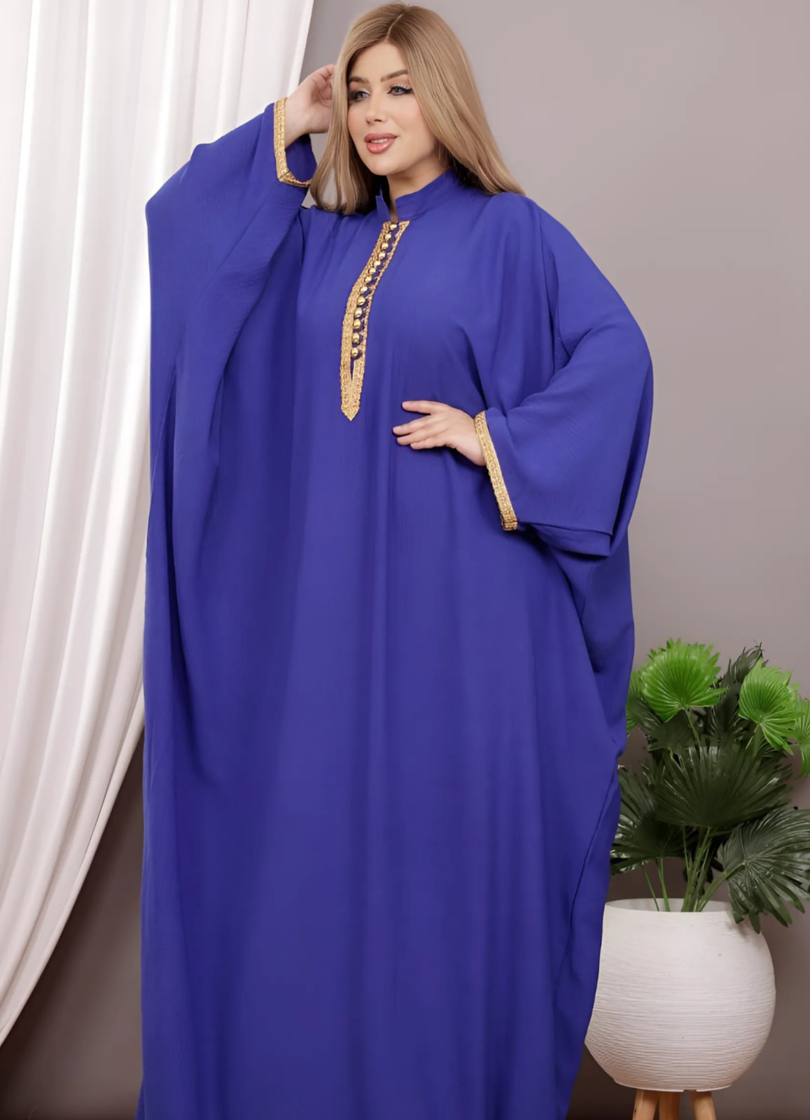 A1053 عبايه استقبال قطن  كود