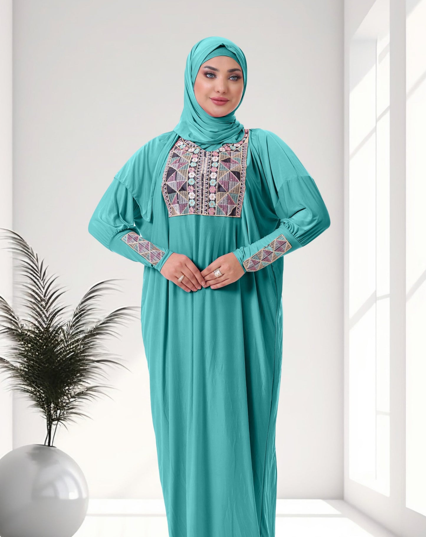 اسدال محجيات مطرز كود  80116