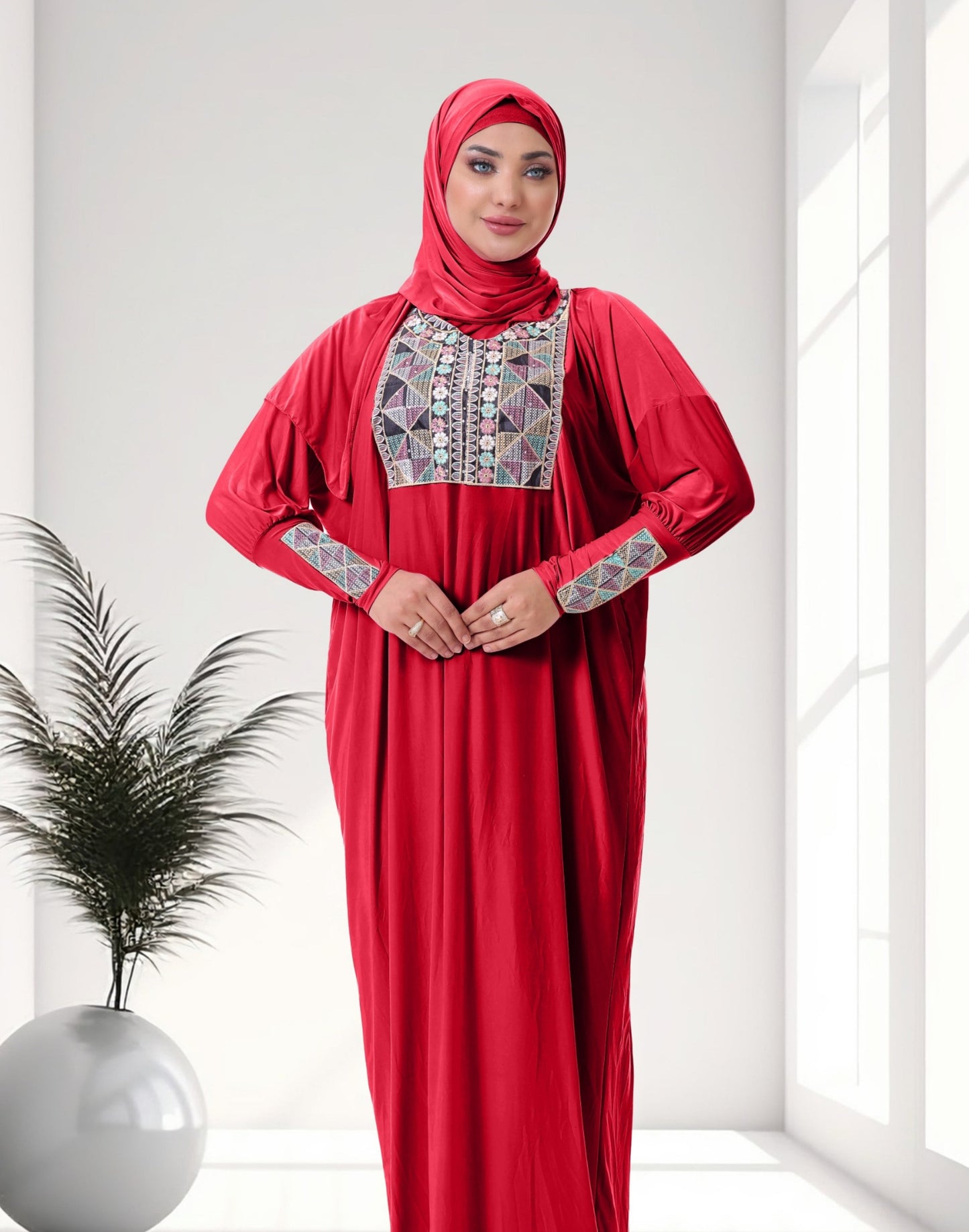 اسدال محجيات مطرز كود  80116