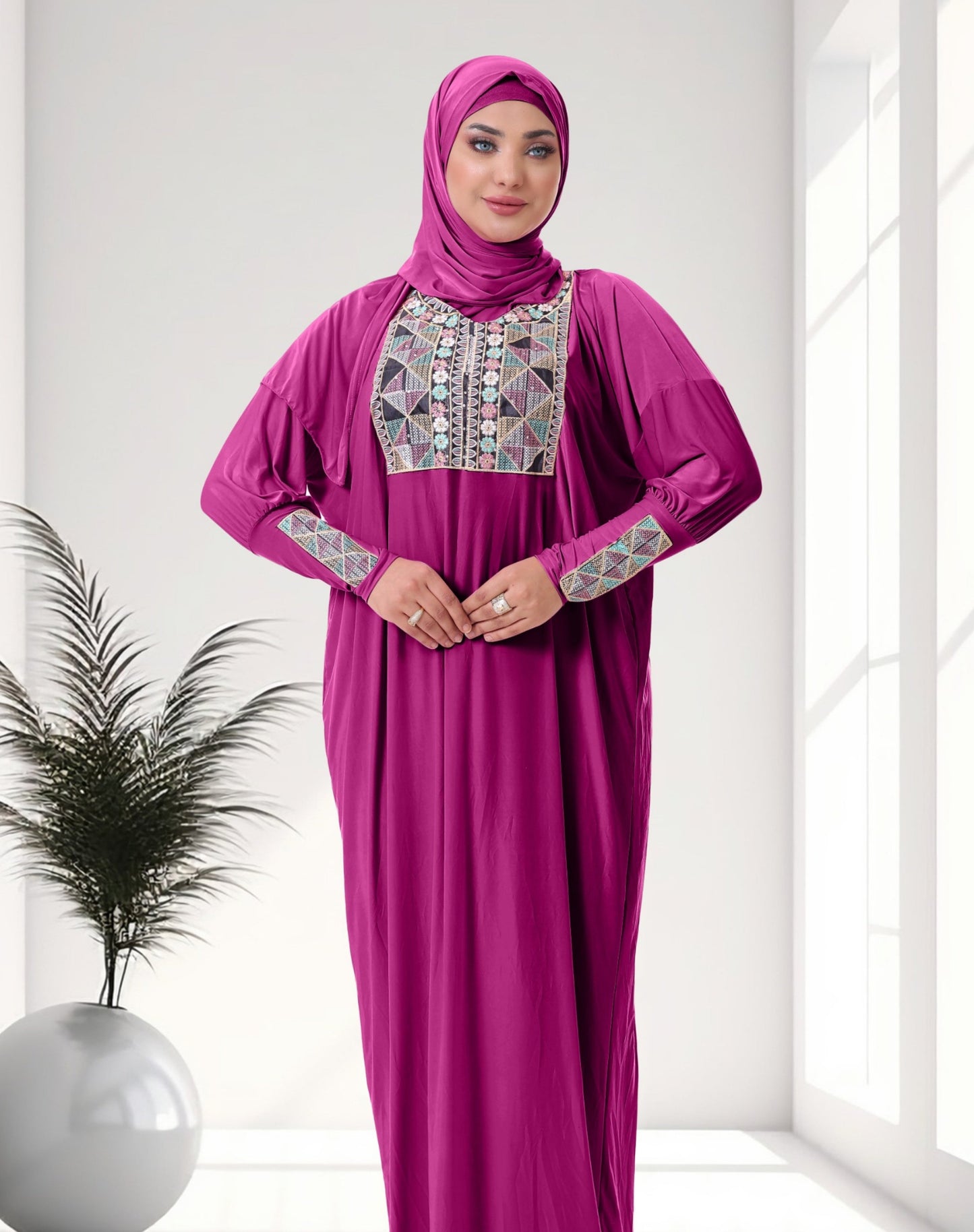 اسدال محجيات مطرز كود  80116