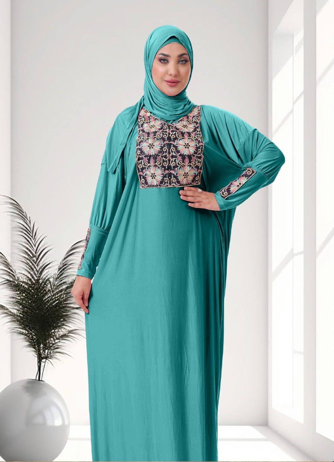 اسدال محجبات مطرز كود  80117